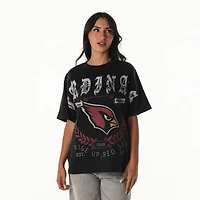 Women's The Wild Collective  Black Arizona Cardinals Laurel Premium Baggy Dolman T-Shirt