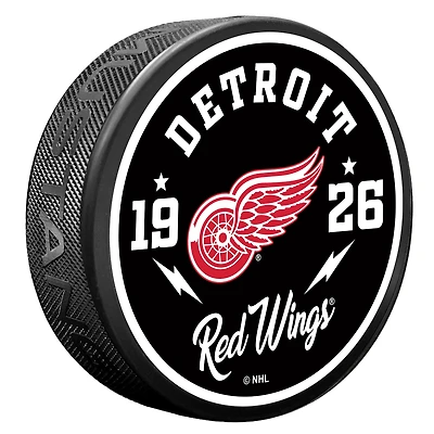 Detroit Red Wings Bolt Hockey Puck