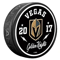 Vegas Golden Knights Bolt Hockey Puck