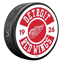 Detroit Red Wings Cog Hockey Puck
