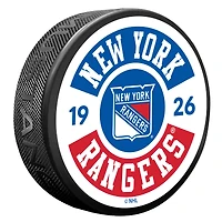 New York Rangers Cog Hockey Puck