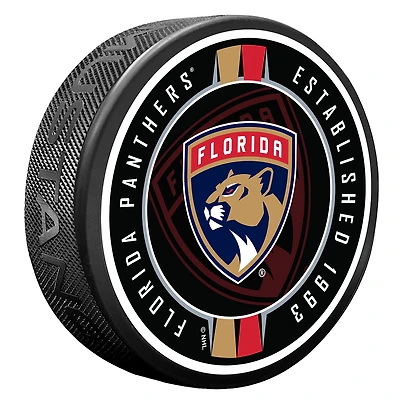 Florida Panthers Ribbon Hockey Puck