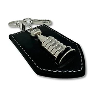 NHL Stanley Cup Leather and 3D Chrome Keychain