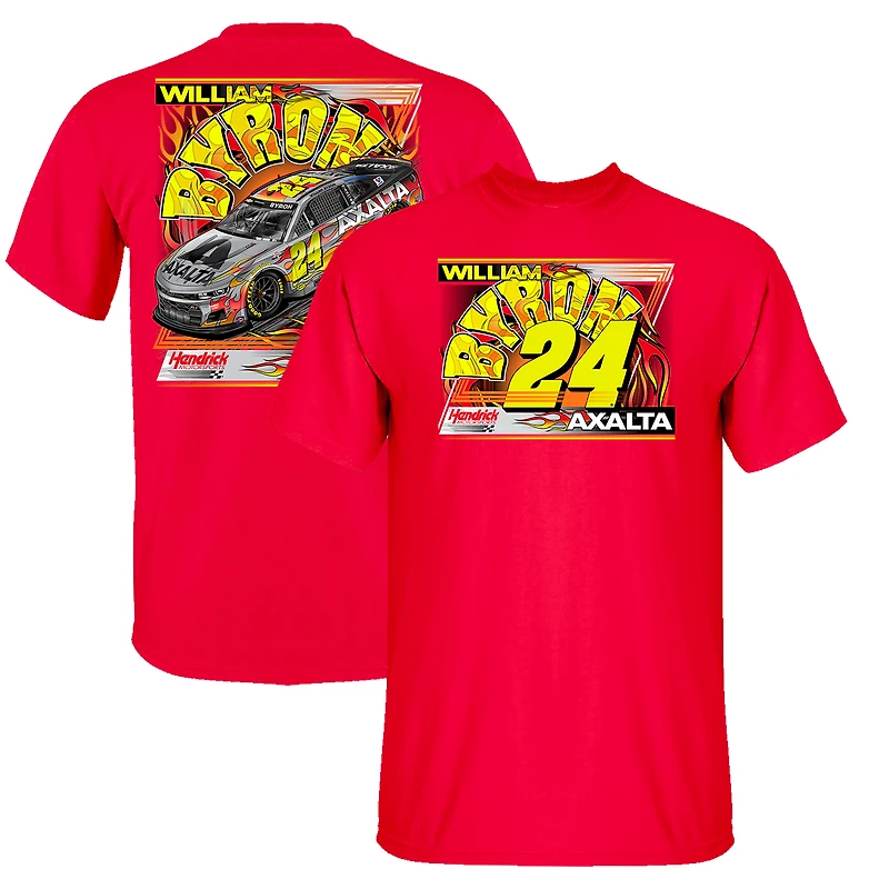Men's Hendrick Motorsports Team Collection Red William Byron Axalta Darlington Throwback Car T-Shirt