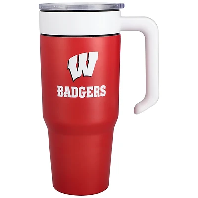 Wisconsin Badgers 36oz. Logo Combo Stainless Steel Tumbler
