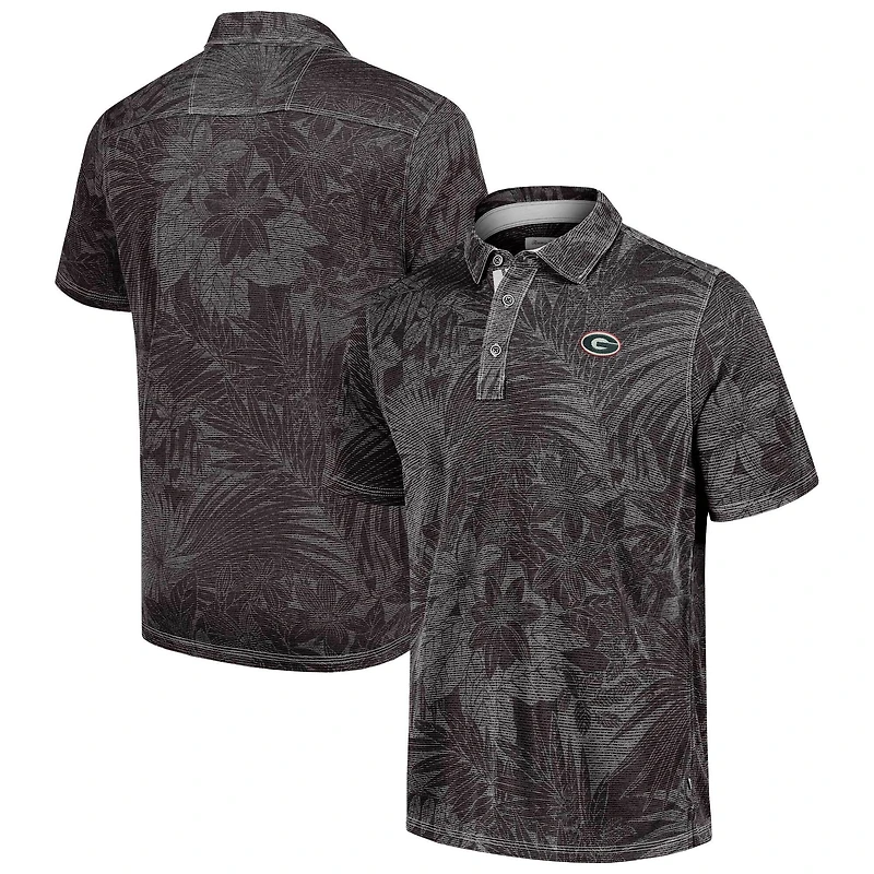 Men's Tommy Bahama Black Georgia Bulldogs Sport Santiago Paradise Polo