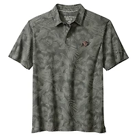 Men's Tommy Bahama Gray Colorado Buffaloes Palm Fresco Hibiscus IslandZone® Polo
