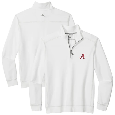 Men's Tommy Bahama White Alabama Crimson Tide Montego Bay Half-Zip Jacket