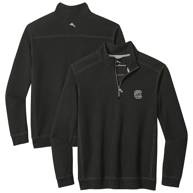 Men's Tommy Bahama Black South Carolina Gamecocks Montego Bay Half-Zip Jacket