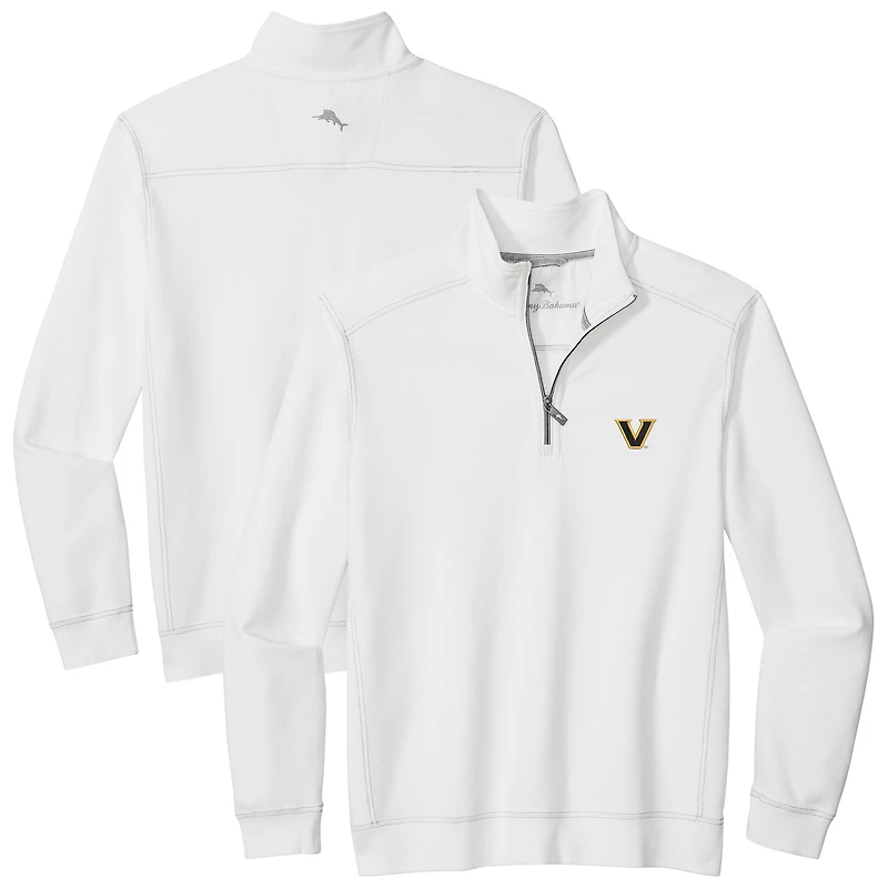 Men's Tommy Bahama White Vanderbilt Commodores Montego Bay Half-Zip Jacket