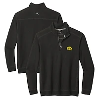 Men's Tommy Bahama Black Iowa Hawkeyes Montego Bay Half-Zip Jacket