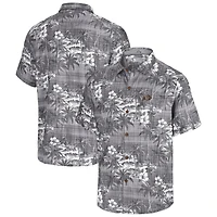 Men's Tommy Bahama Black Colorado Buffaloes Coconut Point Palmetta IslandZone Camp Button-Up Shirt