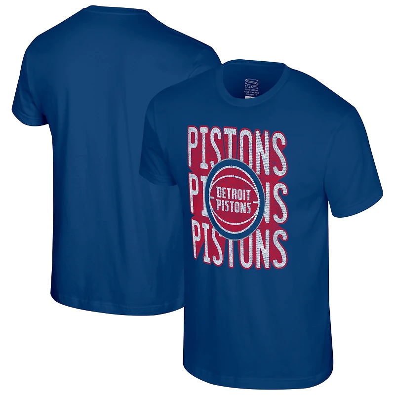 Unisex Stadium Essentials  Royal Detroit Pistons Step Up T-Shirt