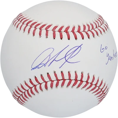 Jazz Chisholm Jr. New York Yankees Autographed Baseball with "Go Yankees" Inscription