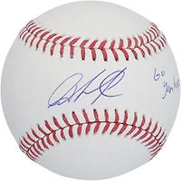 Jazz Chisholm Jr. New York Yankees Autographed Baseball with "Go Yankees" Inscription
