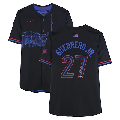Vladimir Guerrero Jr. Toronto Blue Jays Autographed Black Nike City Connect Limited Jersey