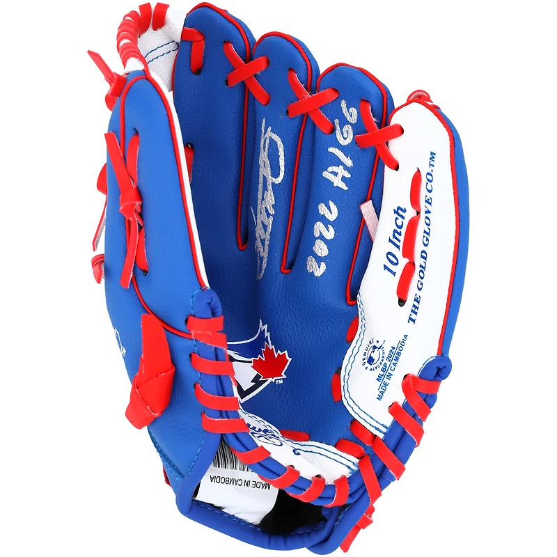 Vladimir Guerrero Jr. Toronto Blue Jays Autographed Rawlings Replica Glove with "2022 AL GG" Inscription
