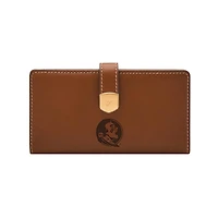 Fossil  Florida State Seminoles Lennox Leather Tab Bifold Wallet