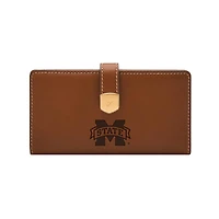 Fossil  Mississippi State Bulldogs Lennox Leather Tab Bifold Wallet