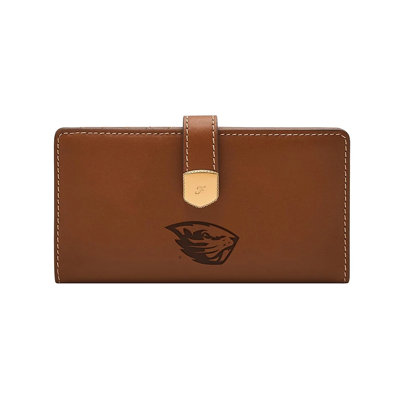 Fossil  Oregon State Beavers Lennox Leather Tab Bifold Wallet