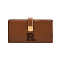 Fossil  Rutgers Scarlet Knights Lennox Leather Tab Bifold Wallet
