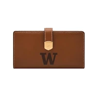 Fossil  Washington Huskies Lennox Leather Tab Bifold Wallet