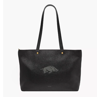 Fossil  Arkansas Razorbacks Jessie Leather Zip Tote