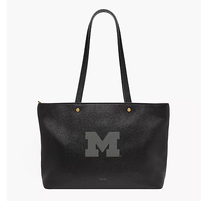 Fossil  Michigan Wolverines Jessie Leather Zip Tote
