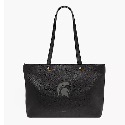 Fossil  Michigan State Spartans Jessie Leather Zip Tote