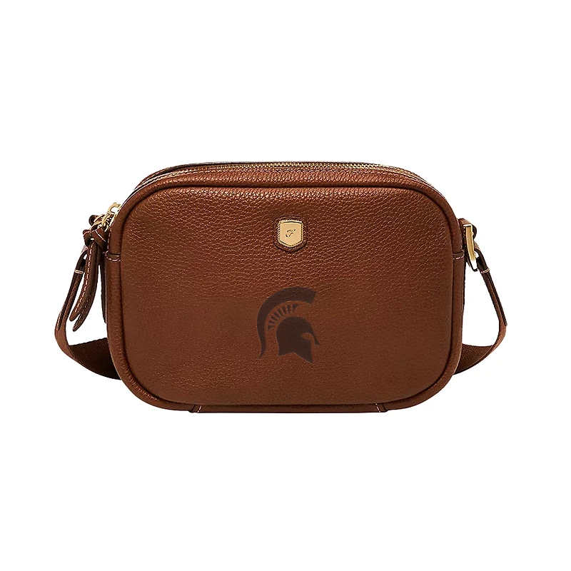 Fossil  Michigan State Spartans Danni Leather Crossbody Bag
