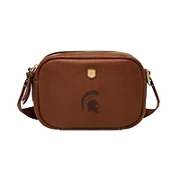 Fossil  Michigan State Spartans Danni Leather Crossbody Bag