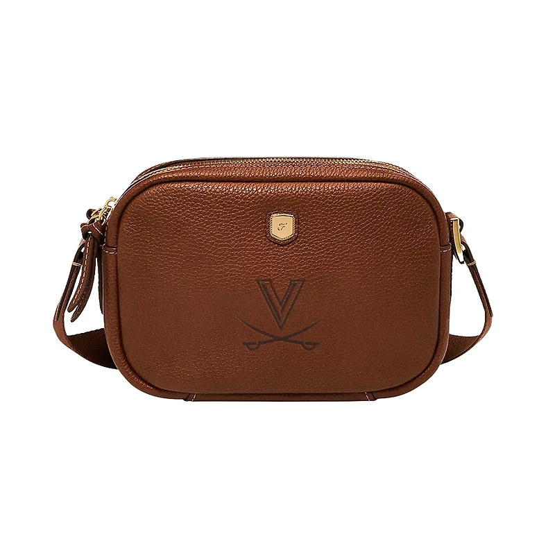 Fossil  Virginia Cavaliers Danni Leather Crossbody Bag