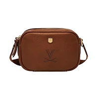 Fossil  Virginia Cavaliers Danni Leather Crossbody Bag