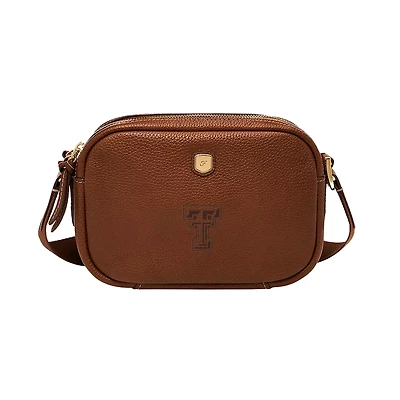 Fossil  Texas Tech Red Raiders Danni Leather Crossbody Bag