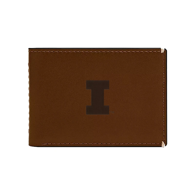 Fossil  Illinois Fighting Illini Westover Leather Front Pocket Wallet