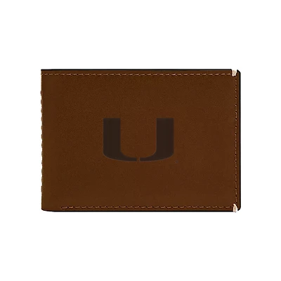 Fossil  Miami Hurricanes Westover Leather Front Pocket Wallet
