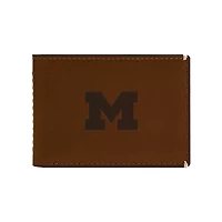 Fossil  Michigan Wolverines Westover Leather Front Pocket Wallet