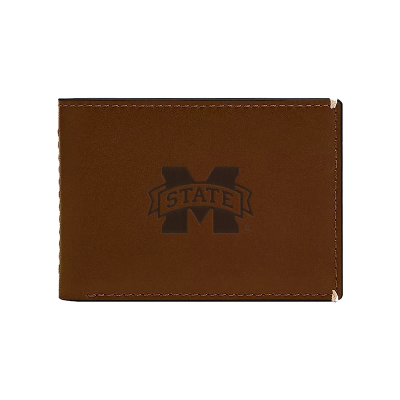 Fossil Mississippi State Bulldogs Westover Leather Front Pocket Wallet