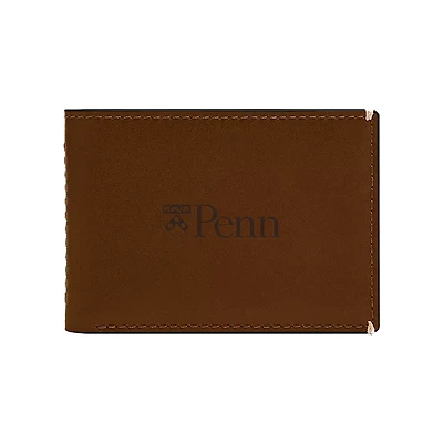 Fossil  Pennsylvania Quakers Westover Leather Front Pocket Wallet
