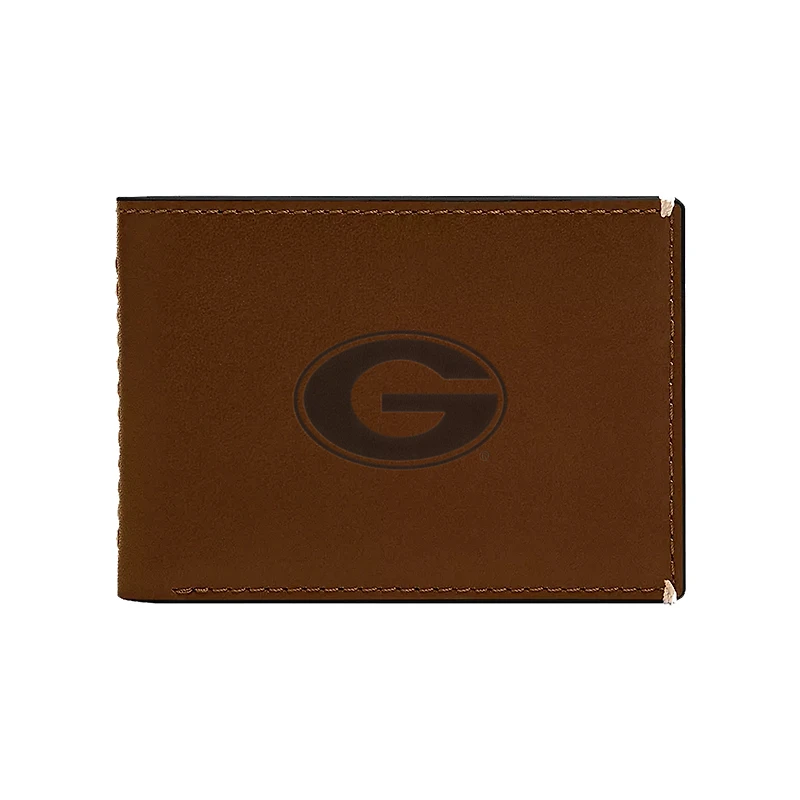 Fossil Georgia Bulldogs Westover Leather Front Pocket Wallet