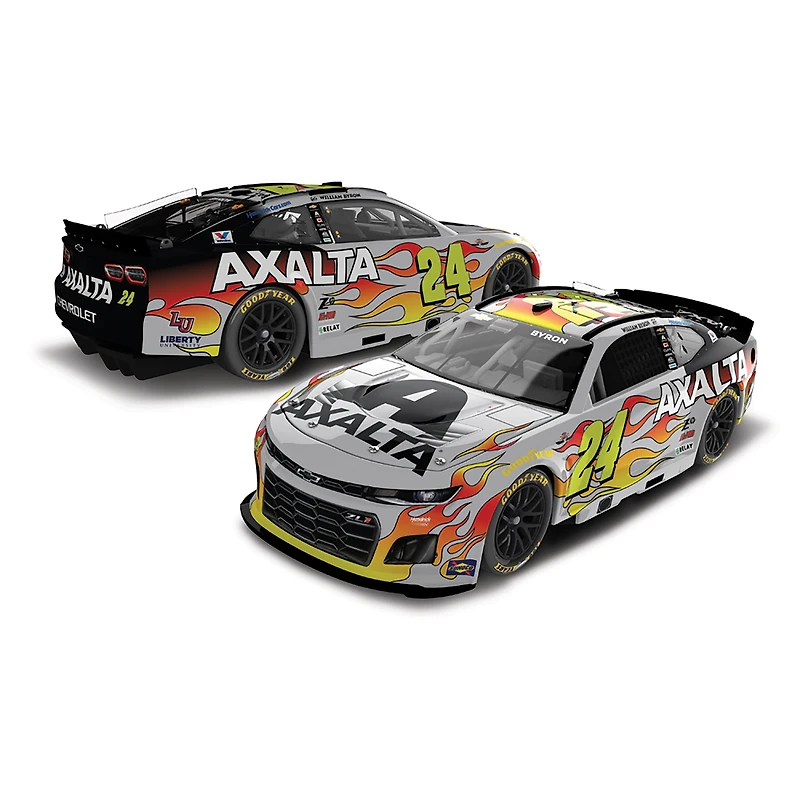 Action Racing William Byron 2025 #24 Axalta Darlington Raceway Throwback 1:24 Regular Paint Die-Cast Chevrolet Camaro ZL1