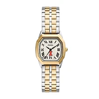 Fossil  Illinois Fighting Illini Harlow Three-Hand Two-Tone Stainless Steel Watch