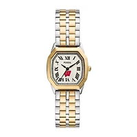Fossil  Wisconsin Badgers Harlow Three-Hand Two-Tone Stainless Steel Watch
