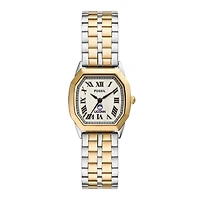 Fossil  UConn Huskies Harlow Three-Hand Two-Tone Stainless Steel Watch