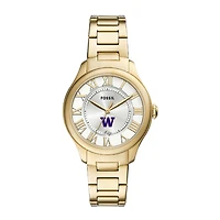 Fossil  Washington Huskies Gilmore Gold Stainless Steel Watch