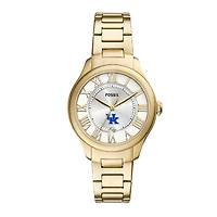 Fossil  Kentucky Wildcats Gilmore Gold Stainless Steel Watch