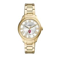 Fossil  Indiana Hoosiers Gilmore Gold Stainless Steel Watch