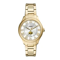 Fossil  Iowa Hawkeyes Gilmore Gold Stainless Steel Watch