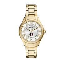 Fossil  Florida State Seminoles Gilmore Gold Stainless Steel Watch
