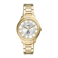 Fossil  Arizona Wildcats Gilmore Gold Stainless Steel Watch